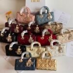 Chirstian Dior Lady D-joy handbags signature cannage stitching and D.I.O.R charms