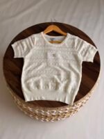 Chanel Short-Sleeved Top colorfull zigzag stripes & a central CC logo - Image 5
