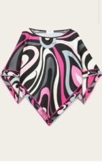 Pucci Striking silk set iconic,psychedelic swirling Marmo print in bold shades of fuchsia - Image 5