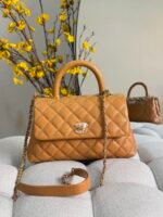 Chanel Mini Coco Handle Bag with Gold tone CC turn-lock hardware - Image 2