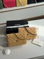 Chanel classic wallet on chain (WOC) Cavier leather & CC metal Logo - Image 12