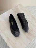 Chanel Washed Out Denim Quilted Ballet - Image 3
