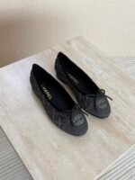 Chanel Washed Out Denim Quilted Ballet - Image 4