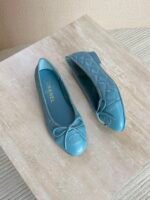 Chanel Washed Out Denim Quilted Ballet - Image 10