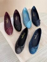 Chanel Washed Out Denim Quilted Ballet - Image 13