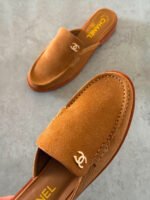 Chanel Mules In Suede Calfskin - Image 6