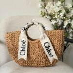 Chloé Woven Straw Basket Bag