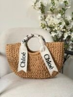 Chloé Woven Straw Basket Bag