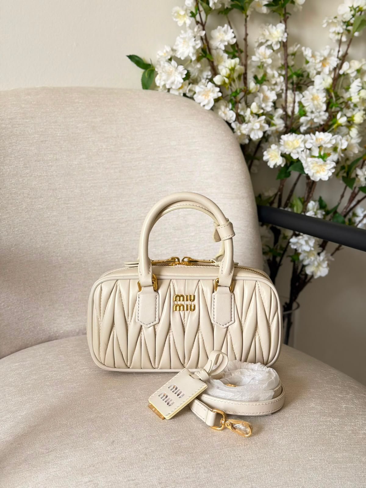WhatsApp Image 2026-08-17 at 19.12.01 Miu Miu Arcadie Matelassé Nappa Leather Mini-Bag - Image 1