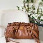 Miu Miu Joie Nappa Leather Shoulder Bag
