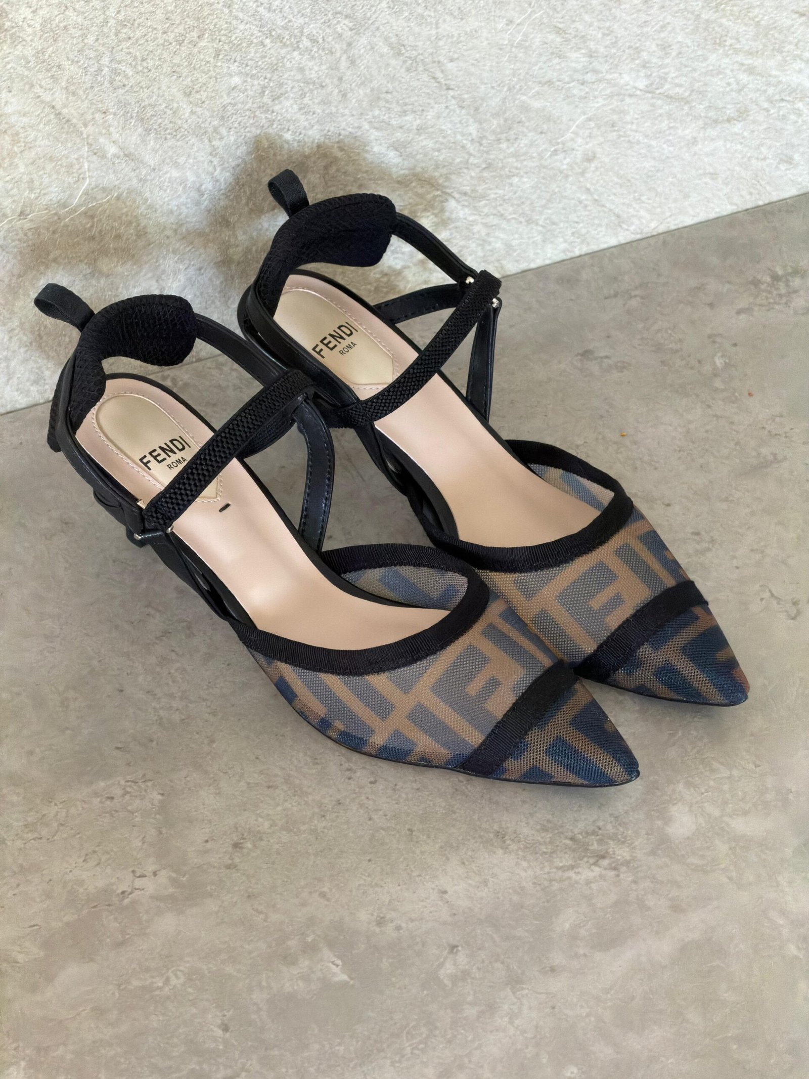 WhatsApp Image 2026-08-19 at 2.41.58 AM Fendi Fendi Colibrì Lite Pointed-Toe Slingback Pumps - Image 1