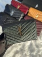 Saint Laurant Cassandre Matelassè envelope wallets - Image 3