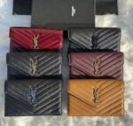 Saint Laurant Cassandre Matelassè envelope wallets - Image 7