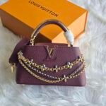 Louis Vuitton Capucines BB in Grained taurillon leather & Striking jewelry-inspired decorative chains
