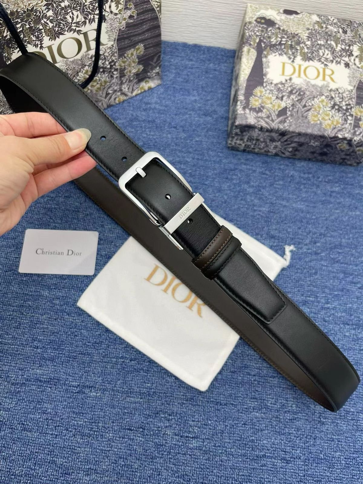 WhatsApp Image 2026-08-20 at 20.42.51 Chirstian Dior Reversable leather belts - Image 1