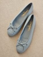 Chanel Light Blue lambskin ballerina flats - Image 2