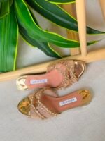 Aquazzura Glamorous Temptation crystal flats - Image 2