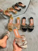 Aquazzura Glamorous Temptation crystal flats - Image 11