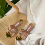 Aquazzura Glamorous Temptation crystal flats