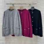 Chanel CC Turnlock Cashmere Cardigan prominent CC-Logo turnlock pocket hardware