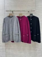 Chanel CC Turnlock Cashmere Cardigan prominent CC-Logo turnlock pocket hardware