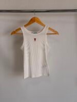 Ami Paris Ami de Coeur tank top with signature embroidered heart logo in the chest - Image 3