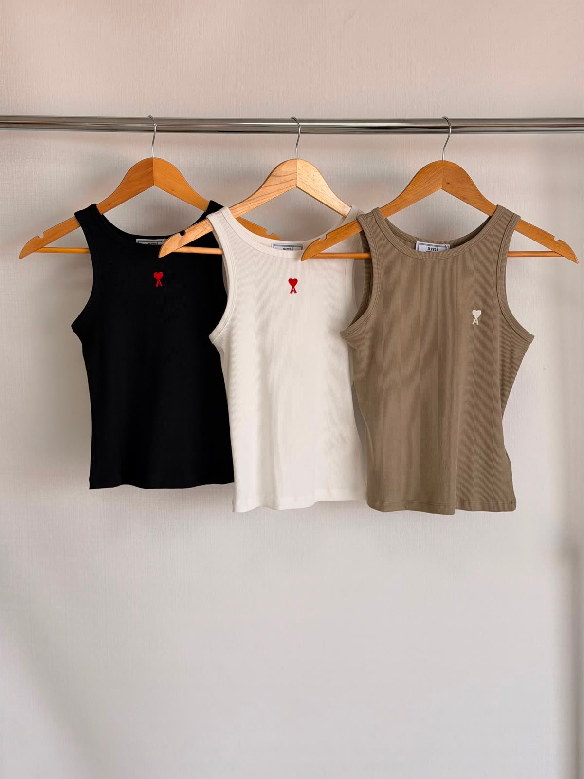 WhatsApp Image 2026-08-23 at 21.05.58 (1) Ami Paris Ami de Coeur tank top with signature embroidered heart logo in the chest - Image 1