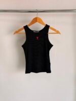 Ami Paris Ami de Coeur tank top with signature embroidered heart logo in the chest - Image 4
