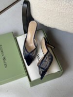 Andrea Wazen Katy 75 Lace Mules - Image 2