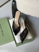 Andrea Wazen Katy 75 Lace Mules - Image 6