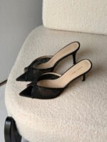 Andrea Wazen Katy 75 Lace Mules - Image 7