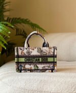 Christian Dior Oblique Embroidered Canvas Book Tote Bag - Image 2