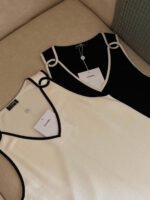 Chanel V-Neck Kint Sleeveless Top - Image 4