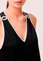 Chanel V-Neck Kint Sleeveless Top - Image 6