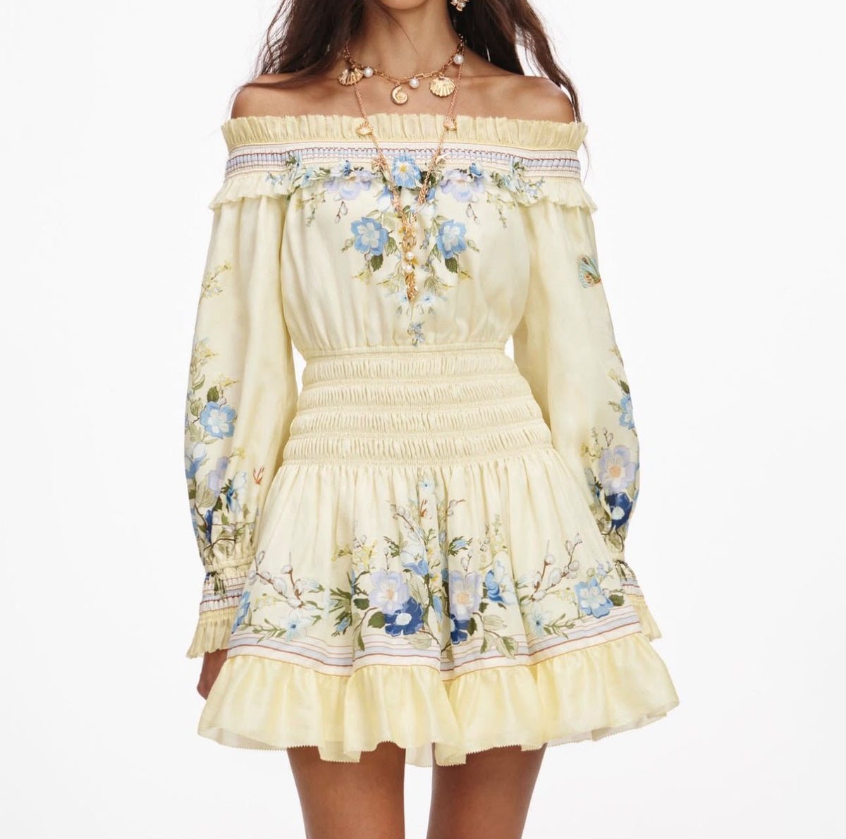 WhatsApp Image 2026-08-30 at 15.17.39 Self-Portrait Floral Organza Ruffle Mini Dress - Image 1