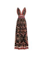Dolce & Gabbana Carretto-Print Long Poplin Dress - Image 2