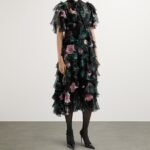 Dolce & Gabbana Silk Chiffon Tiered Dress