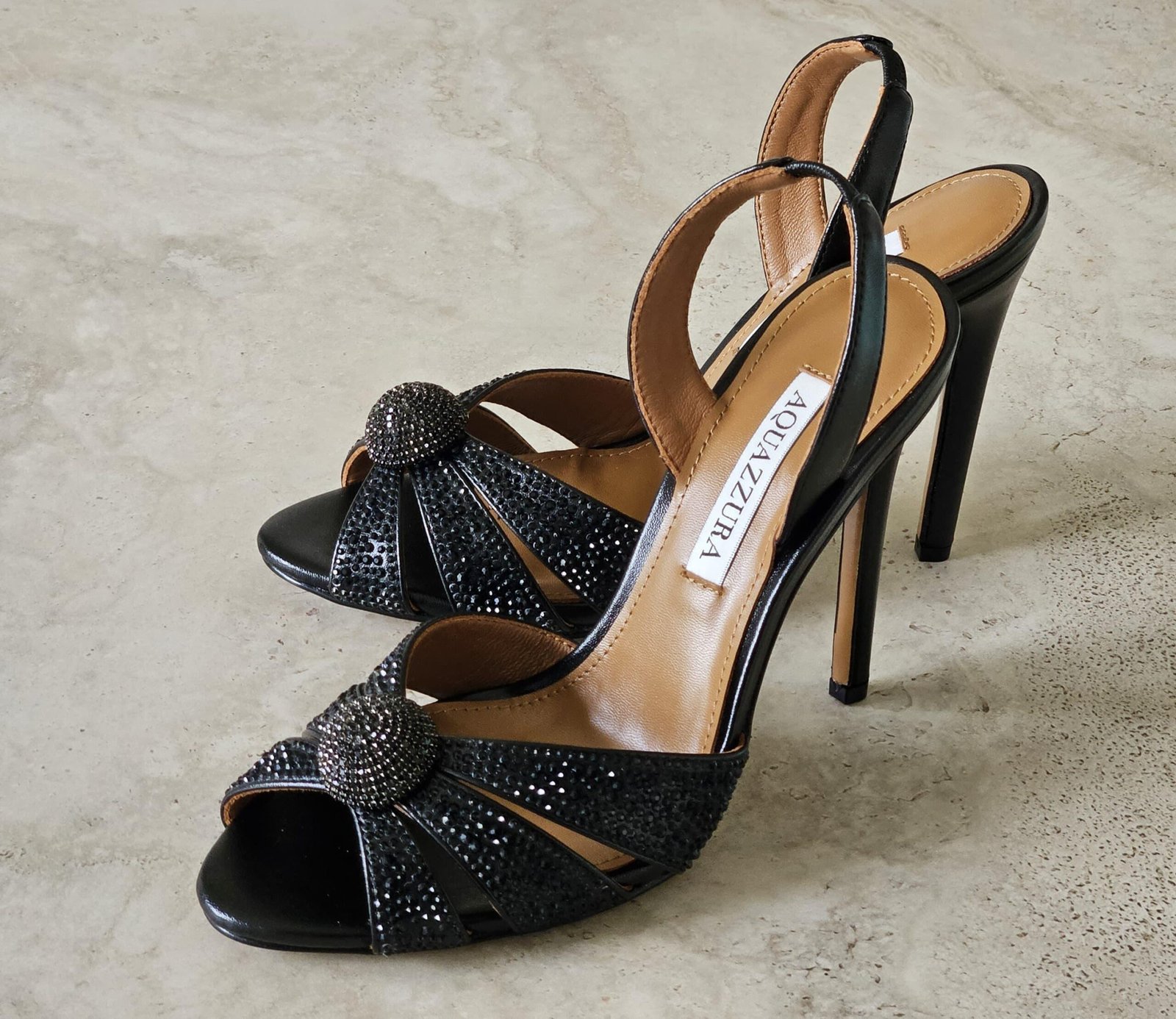 WhatsApp Image 2026-08-30 at 15.20.31 Aquazzuara Italian Flirt 105 sandal in Black - Image 1