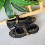 Chanel Sequined Mary Jane Ballerinas