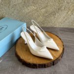 Prada Mesh Fabric Slingback Pumps