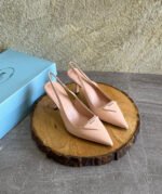 Prada Mesh Fabric Slingback Pumps - Image 4