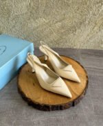 Prada Mesh Fabric Slingback Pumps - Image 5