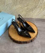 Prada Mesh Fabric Slingback Pumps - Image 6