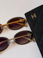 Chanel Oval Sunglasses - Image 4