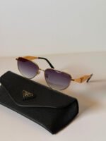 Prada PR 57WS Metal Sunglasses - Image 4