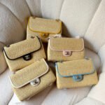 Chanel Flap Bags in Beige Braided Raffia Lambskin (23cm)
