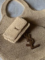 Saint Laurent Icare in Raffia Bag - Image 3