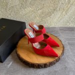 Alaïa Le Coeur Mules In Red