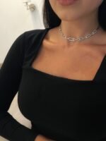 MESSIKA  * ⁠MOVE LINK CHOKER NECKLACE Move Link diamond choker necklace in white gold Plated - Image 2