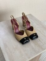Chanel Square-Toe Block Heel Slingbacks - Image 4